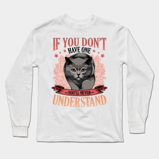 British Shorthair Cat Long Sleeve T-Shirt